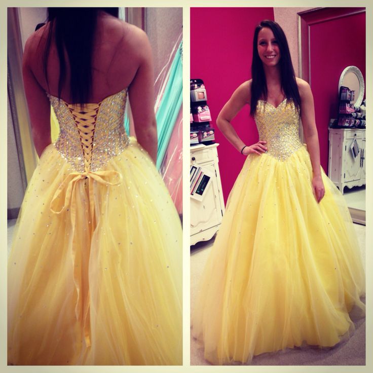 red and yellow prom dresses